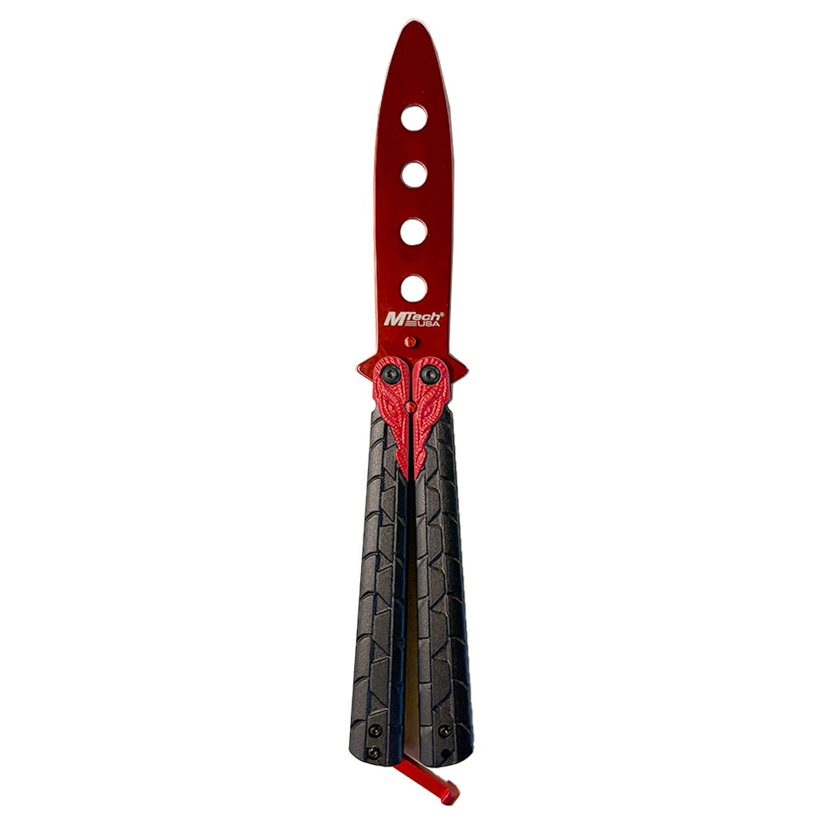Balisong Butterfly Training Knives - Dull Blade (Black/Red)