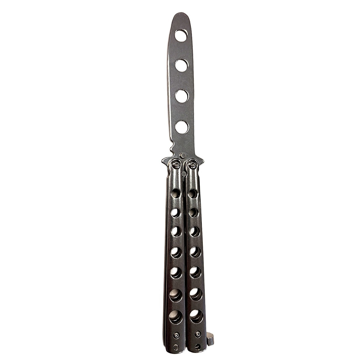 Balisong Butterfly Training Knives - Dull Blade (Silver)