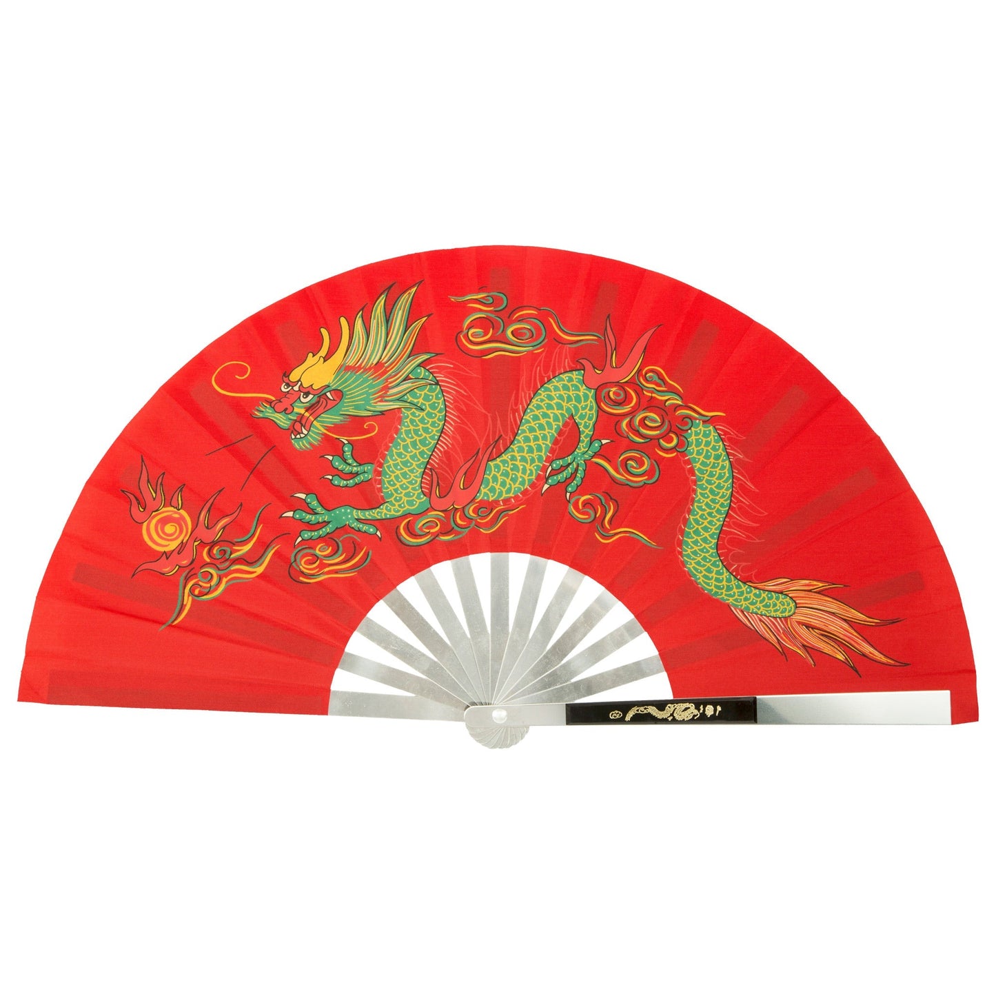 Metal Dragon Fighting Fan