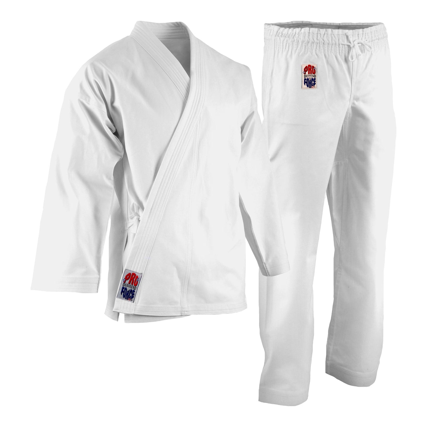 ProForce 14 oz. Diamond Karate Uniform (Elastic Drawstring) - 55/45 Blend