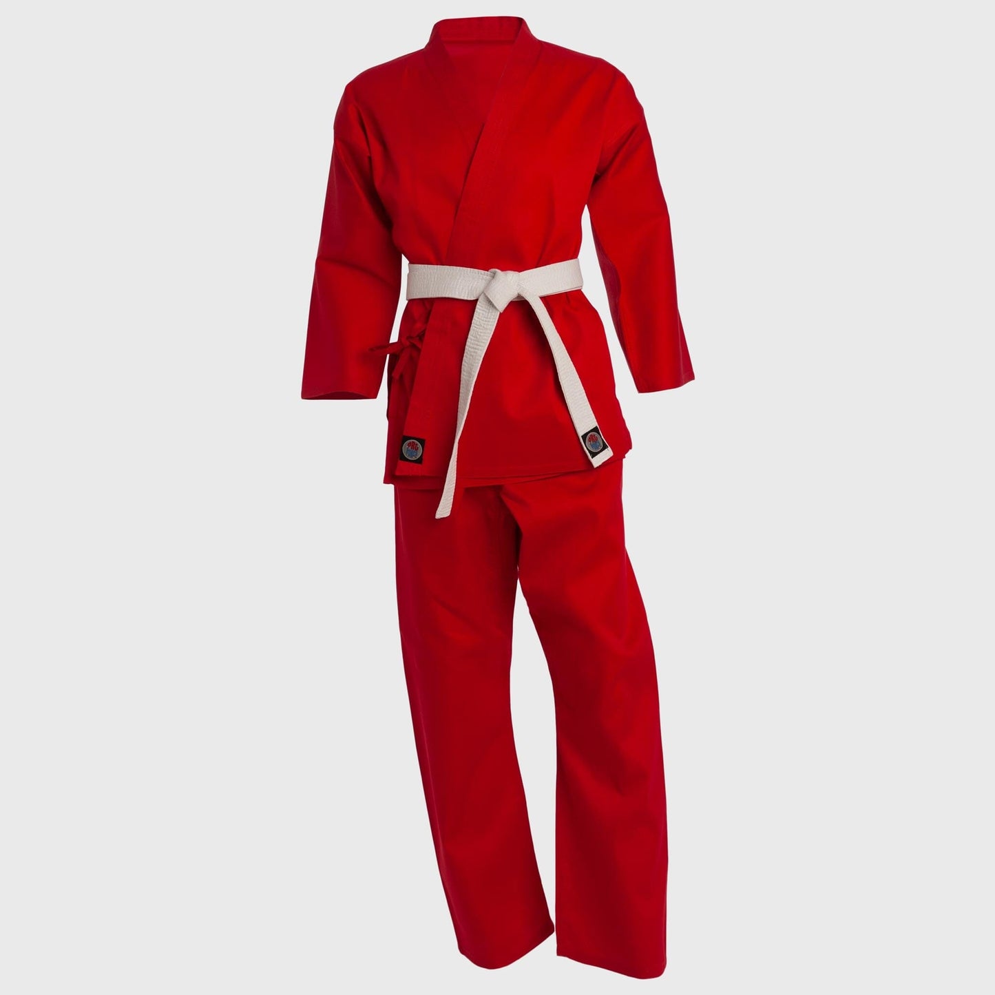 ProForce Classic Karate Uniform (Elastic Drawstring w/Free Belt) 5 oz. 60/40 Blend Red
