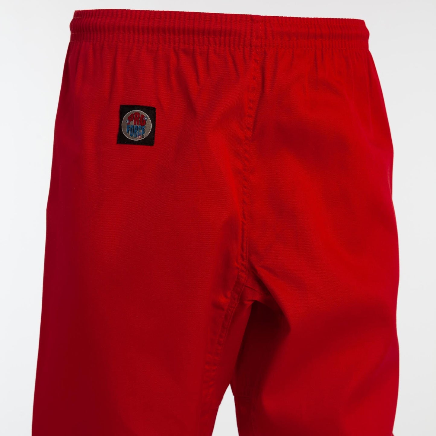 ProForce Classic Karate Uniform (Elastic Drawstring w/Free Belt) 5 oz. 60/40 Blend Red