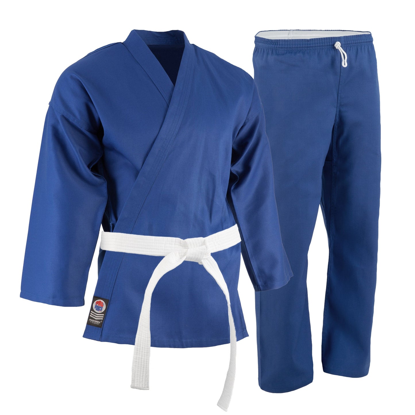 ProForce Karate Uniform (Elastic Drawstring w/Free Belt) 6 oz. 55/45 Blend