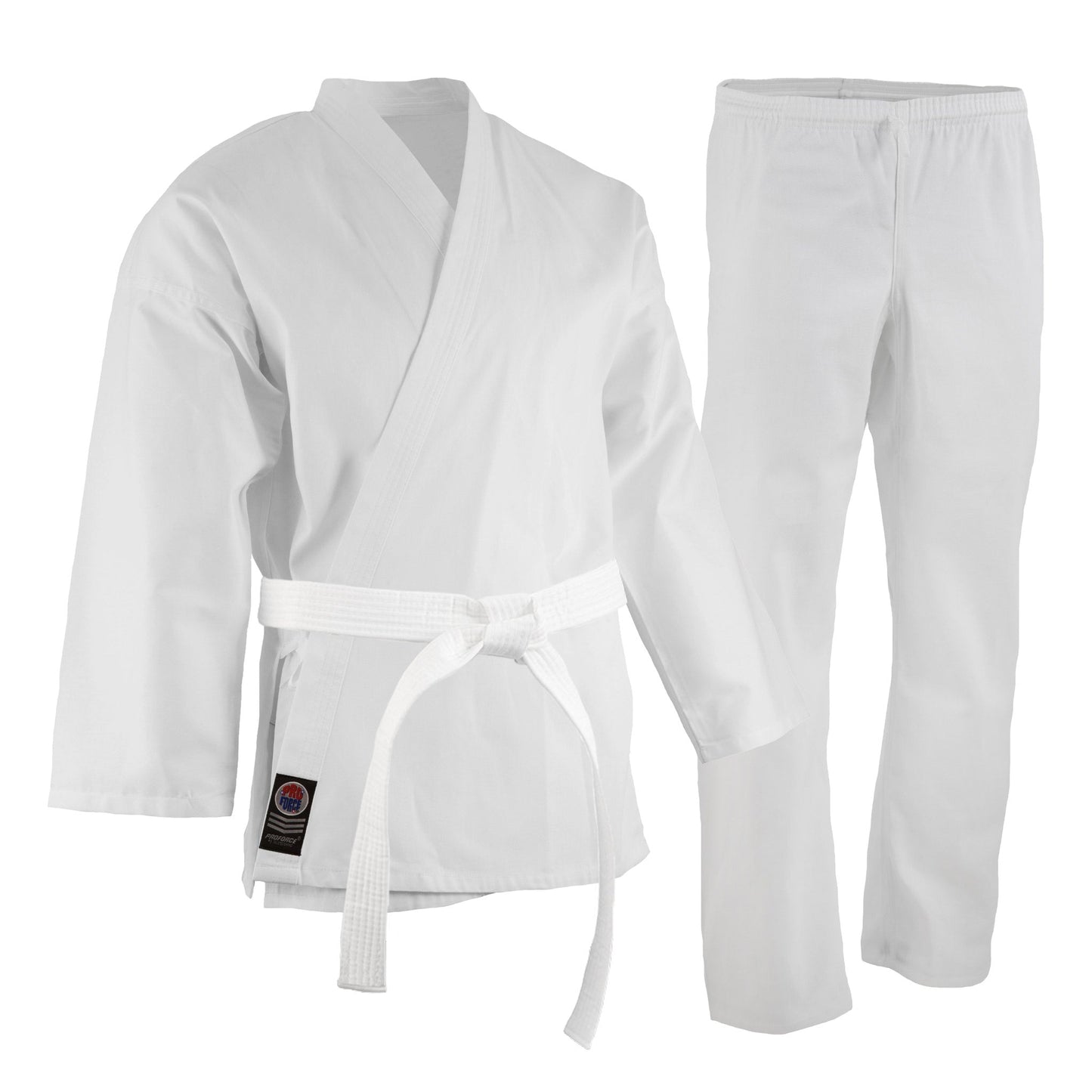 ProForce Karate Uniform (Elastic Drawstring w/Free Belt) 6 oz. 55/45 Blend