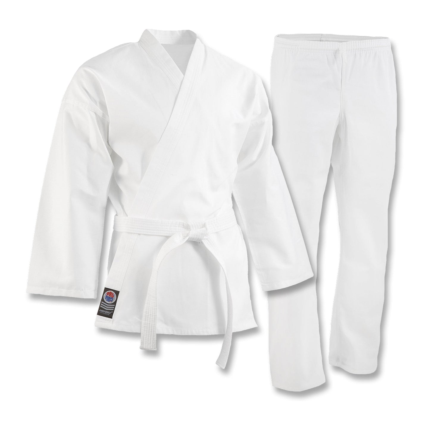 ProForce 5 oz. Original Karate Uniform (Elastic Drawstring) - 55/45 Blend - With Free White Belt