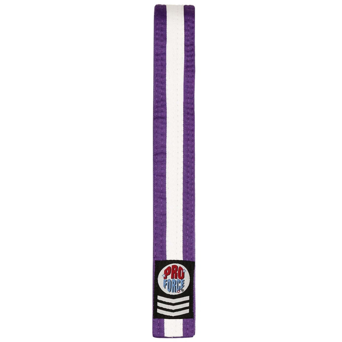ProForce II 1.5" Double Wrap White Stripe Karate Belt