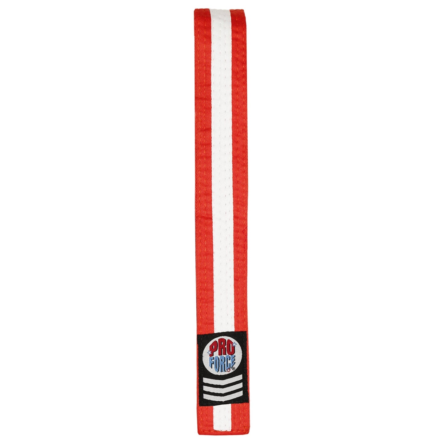 ProForce II 1.5" Double Wrap White Stripe Karate Belt