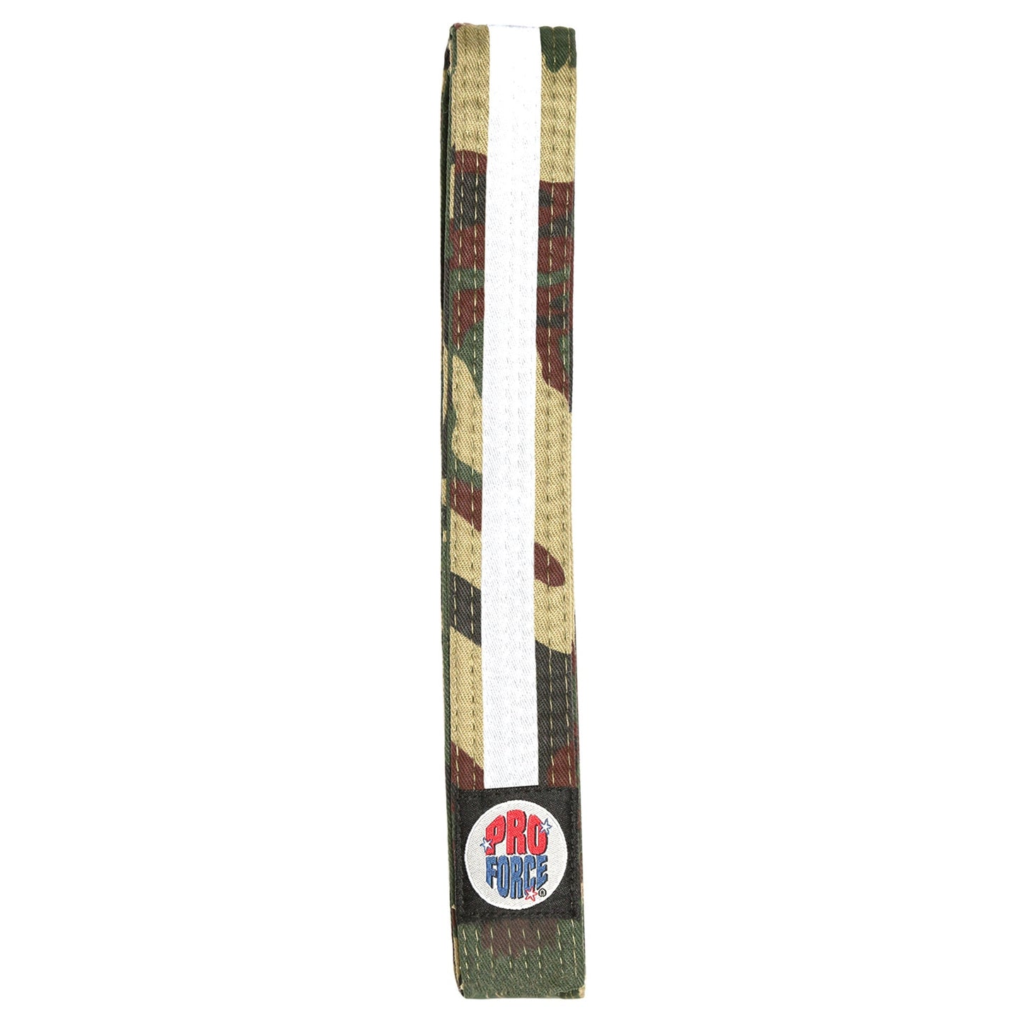 ProForce II 1.5" Double Wrap White Stripe Karate Belt