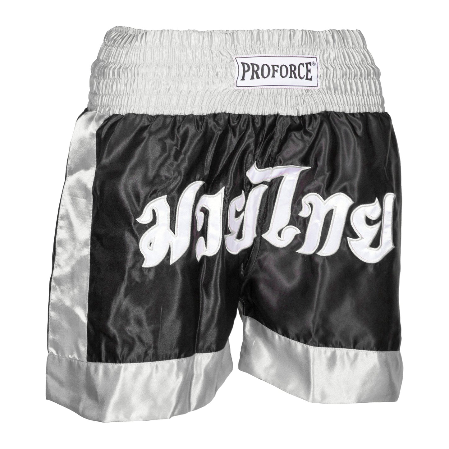 ProForce Muay Thai Shorts (Black/Grey Trim)