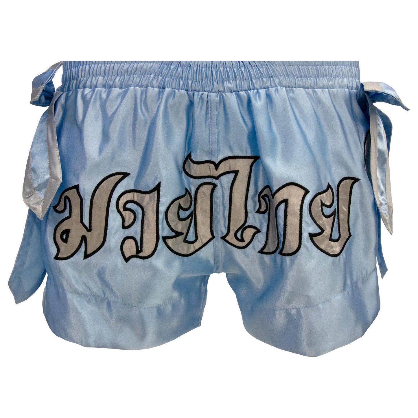 ProForce Sport Angel Wing Muay Thai Shorts - w/ Light Blue Bows