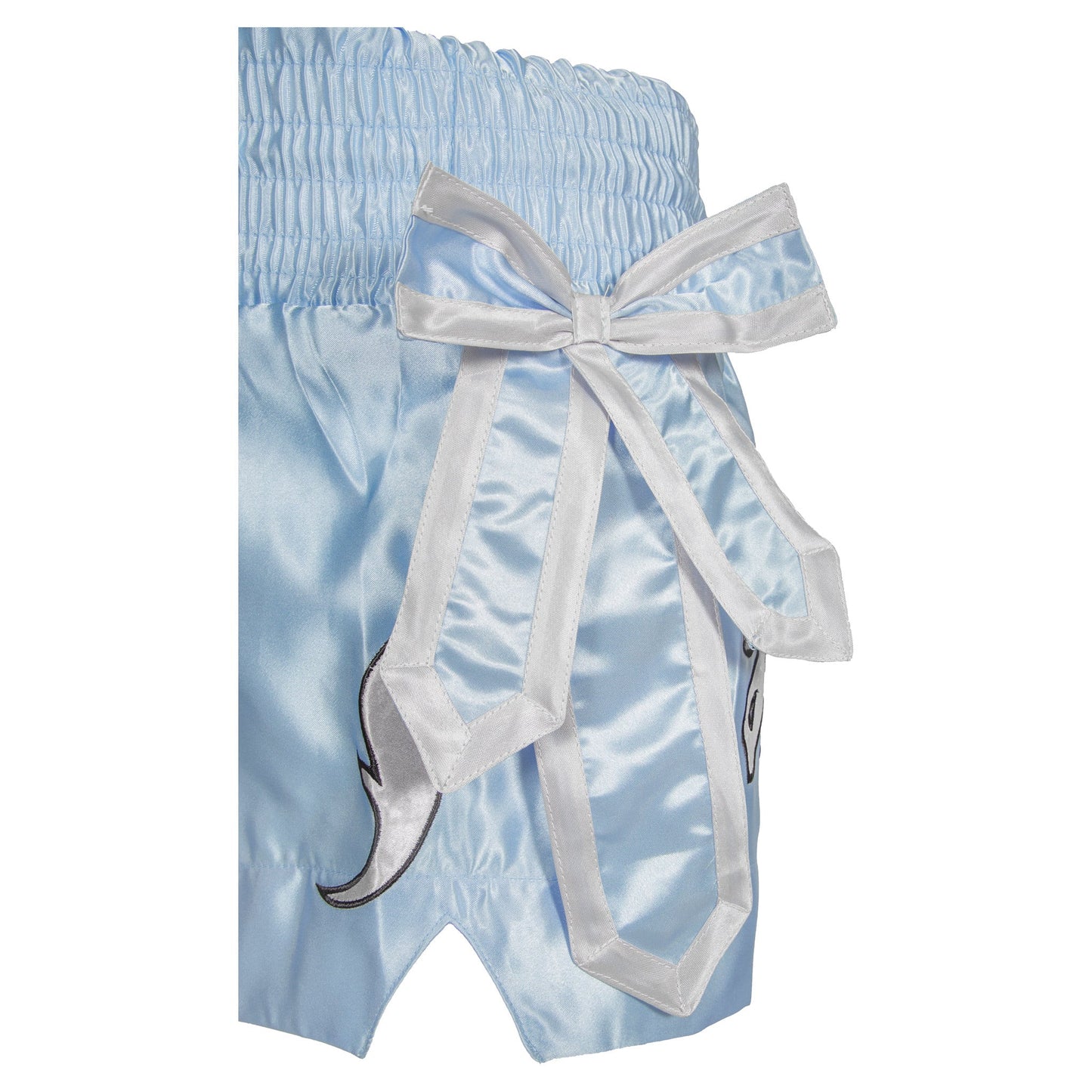 ProForce Sport Angel Wing Muay Thai Shorts - w/ Light Blue Bows