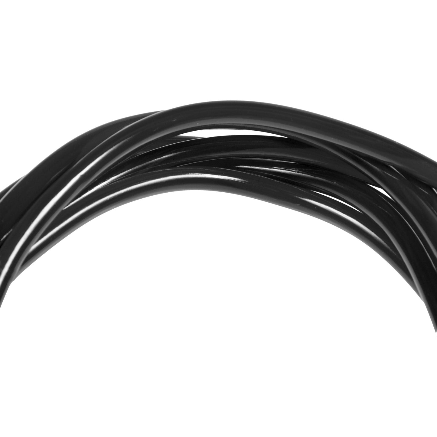 9ft Rubber Jumprope w/ Wooden Handle (Black)