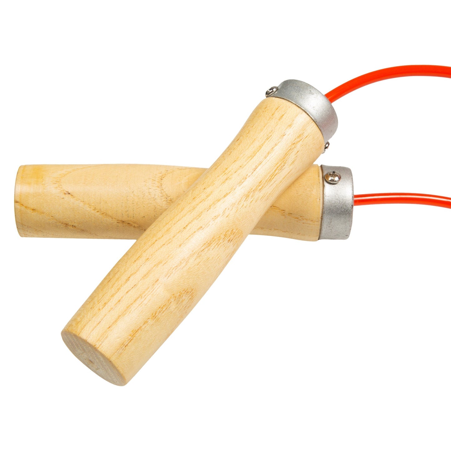 9ft Rubber Jumprope w/ Wooden Handle (Red)