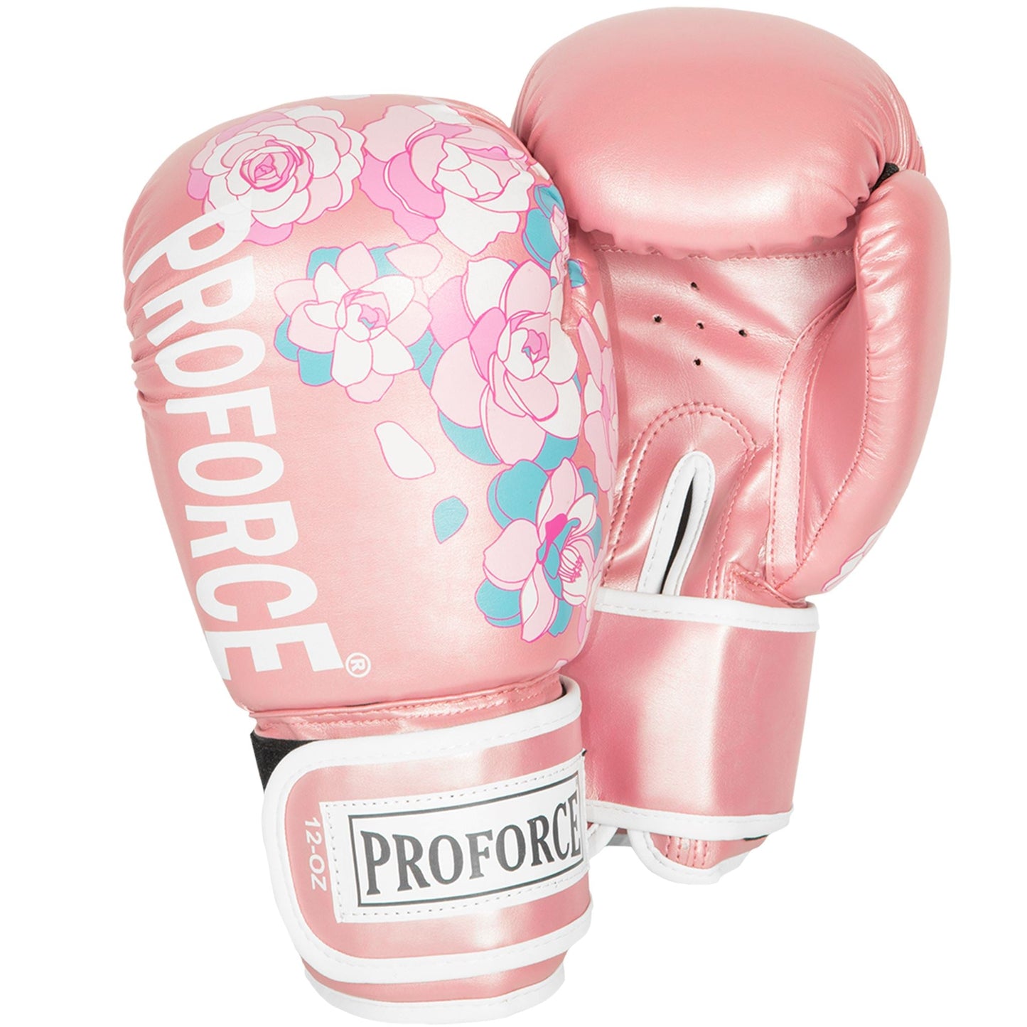 ProForce Leatherette Boxing Glove - ProForce Floral Pink