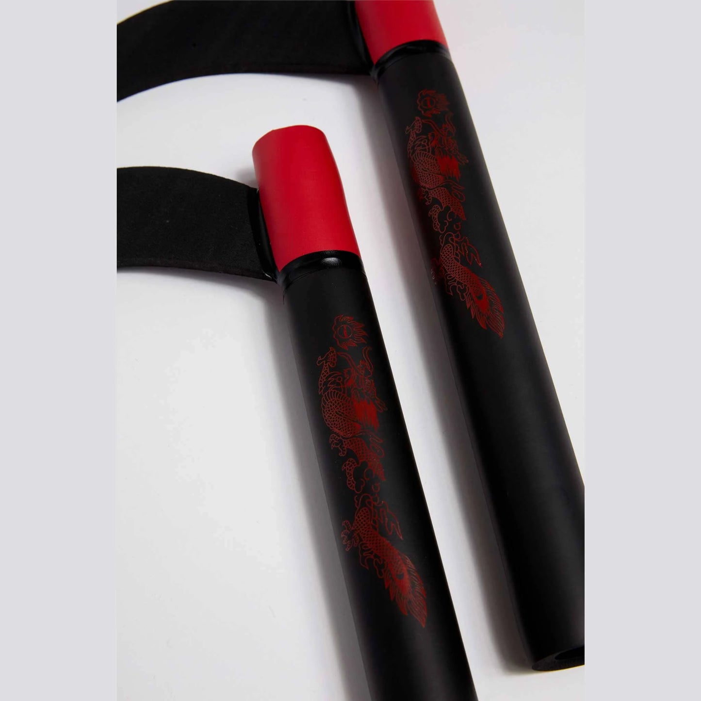 Foam Covered Kama Black w/Red Dragon 12"