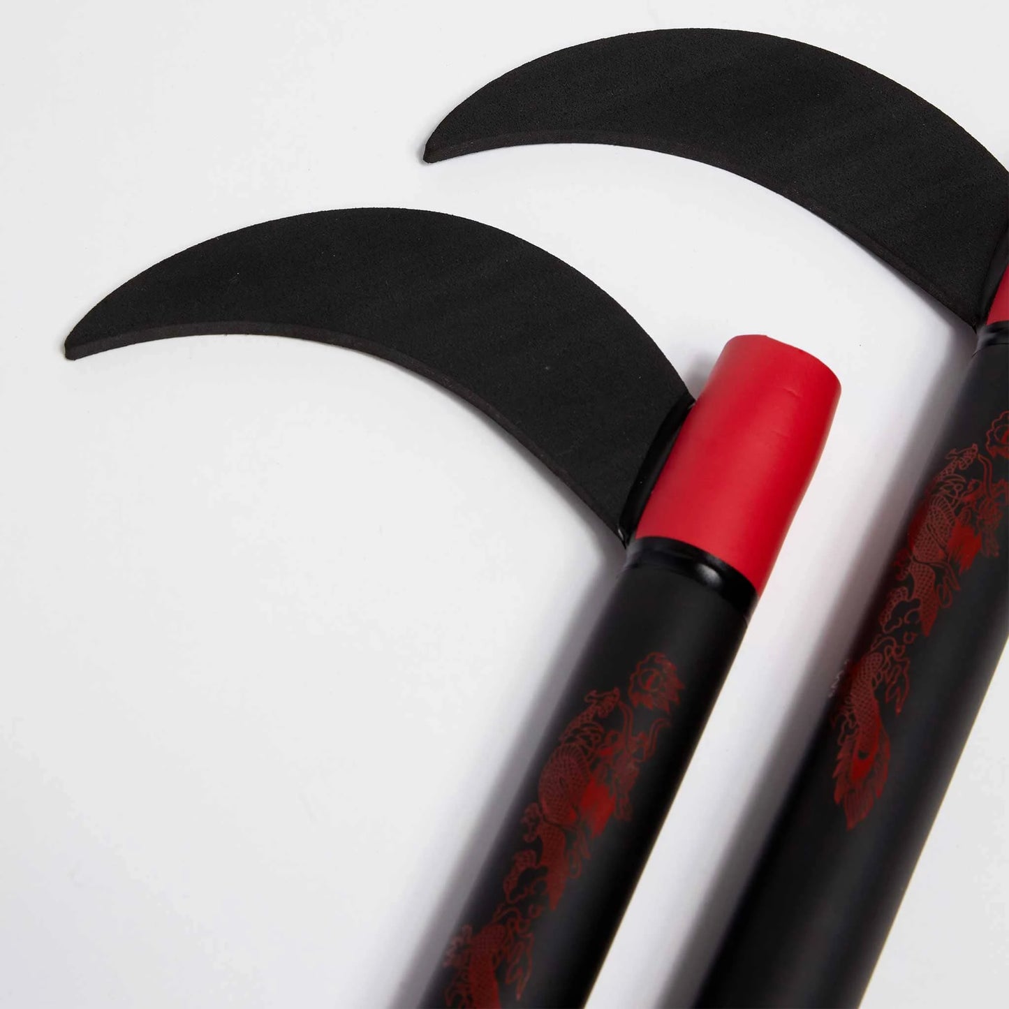 Foam Covered Kama Black w/Red Dragon 12"