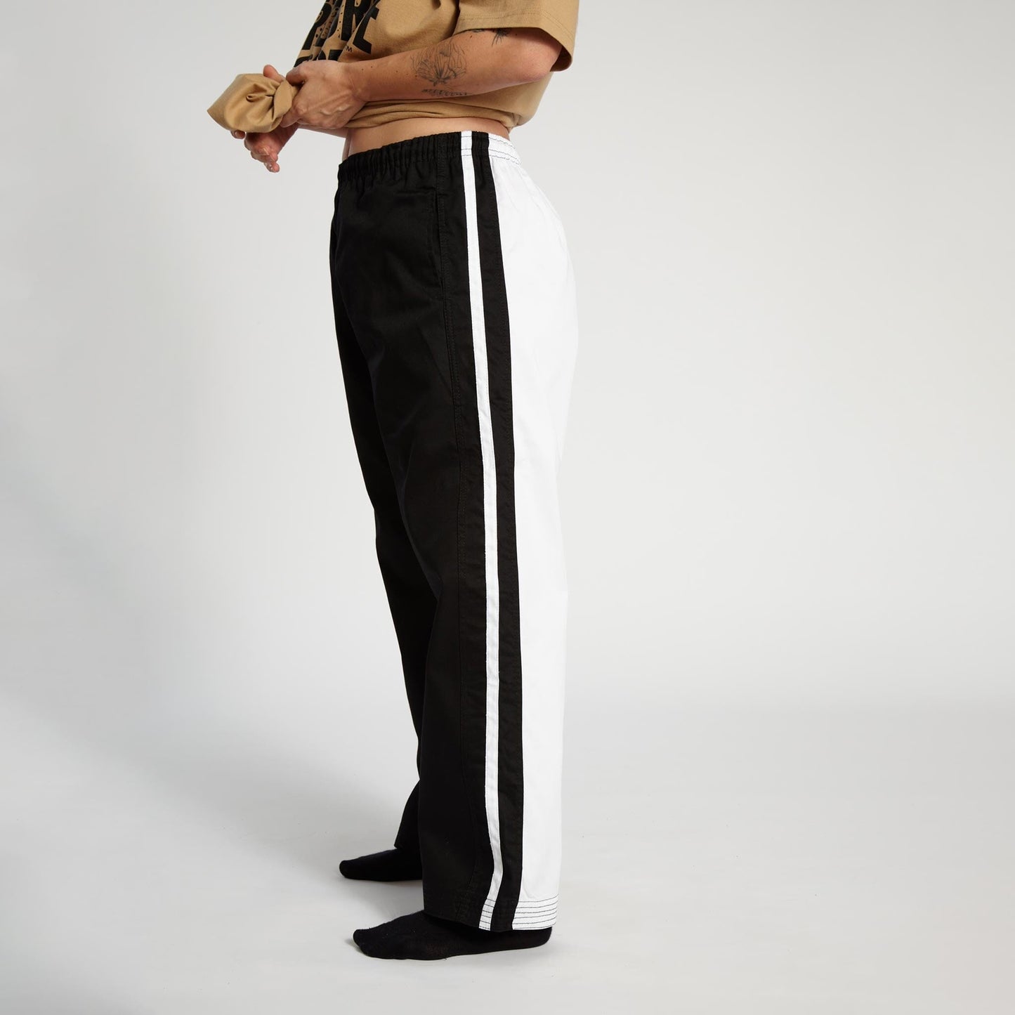 ProForce Sport Karate Demo Pants Black & White Striped
