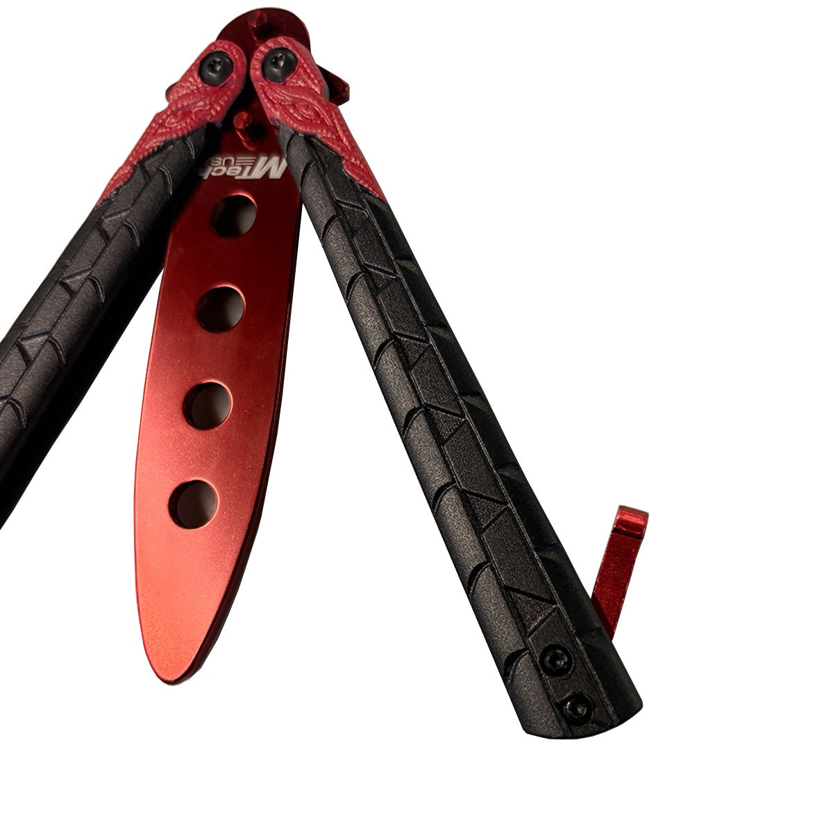 Balisong Butterfly Training Knives - Dull Blade (Black/Red)