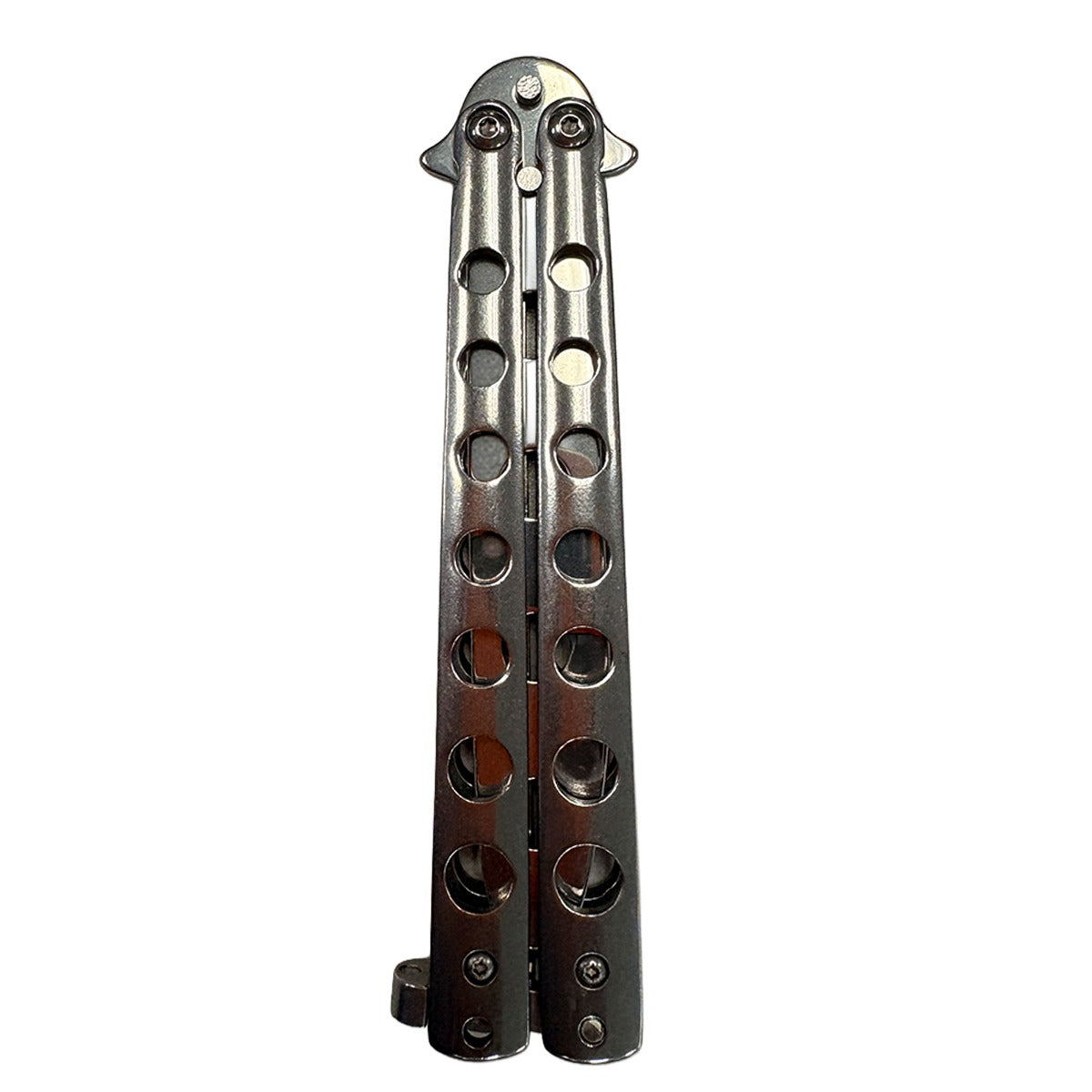 Balisong Butterfly Training Knives - Dull Blade (Silver)