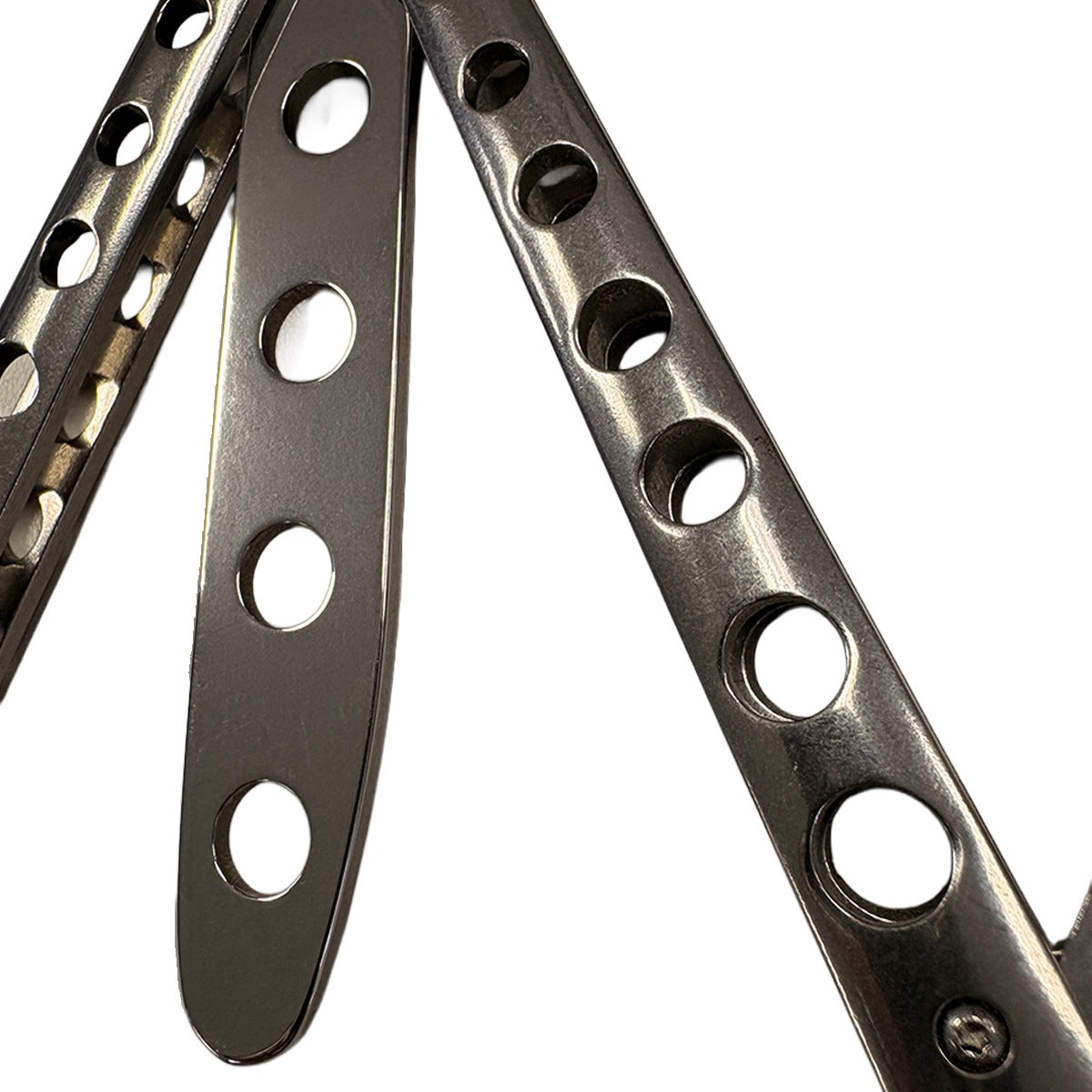 Balisong Butterfly Training Knives - Dull Blade (Silver)