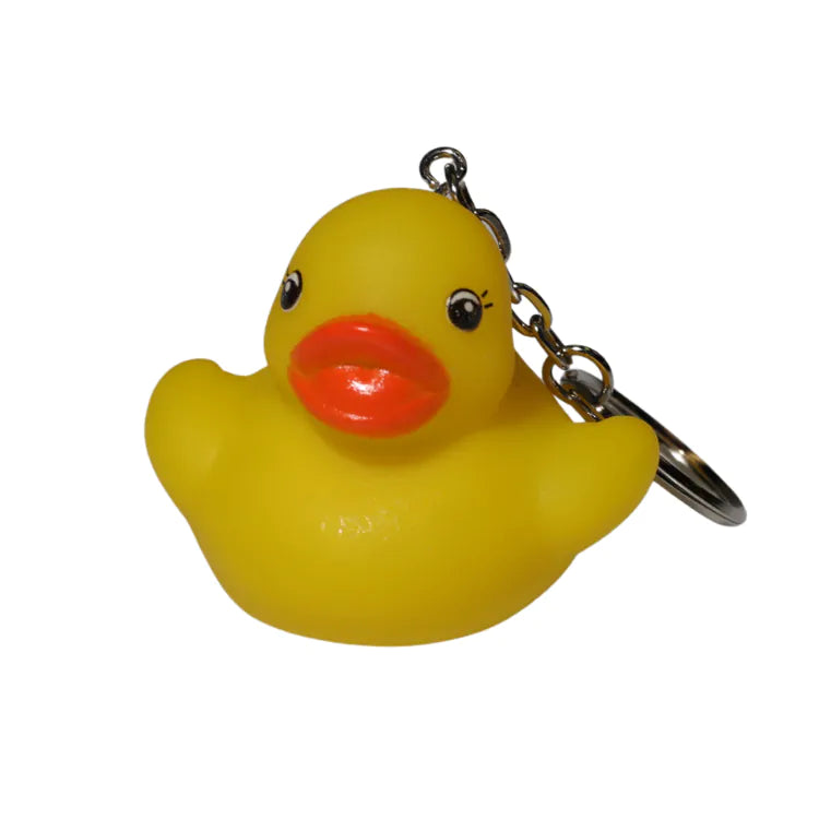 2" Rubber Ducky Keychain