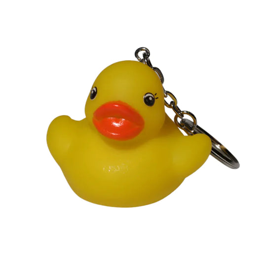 2" Rubber Ducky Keychain