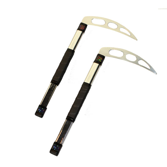 G-Force Swirl Kama with Oval Blade (Chrome)