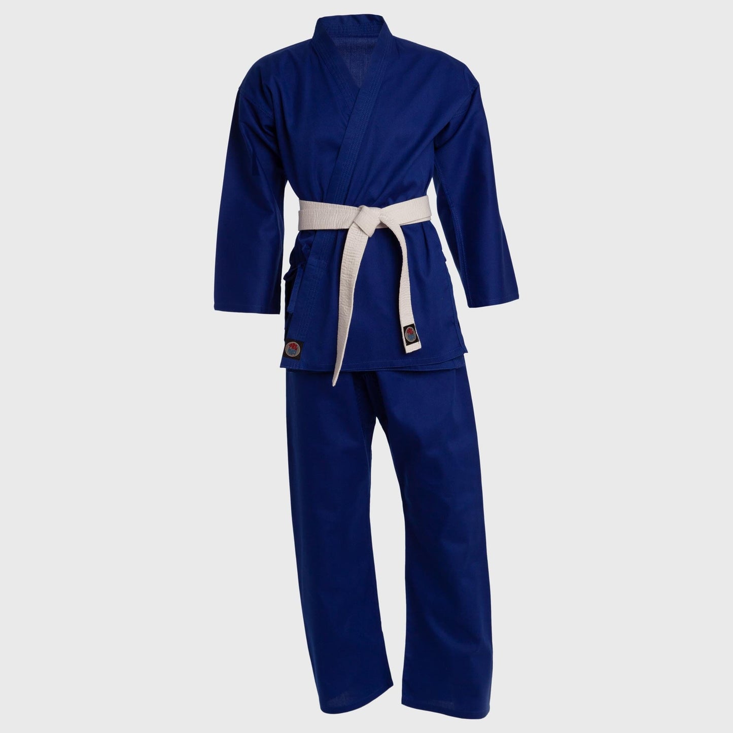 ProForce Classic Karate Uniform (Elastic Drawstring w/Free Belt) 5 oz. 60/40 Blend Blue