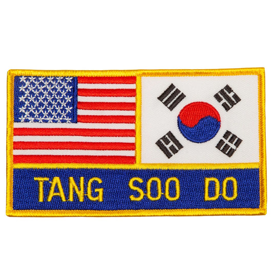 USA & Korea Tang Soo Do TSD Patch 4.75"x2.75"
