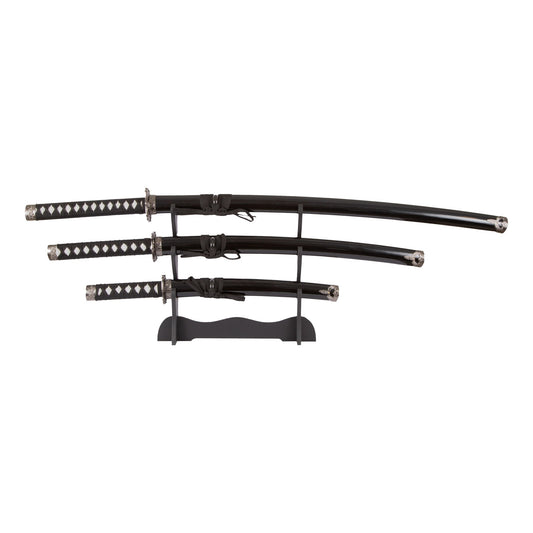 Black Dragon 3 Piece Samurai Sword Set