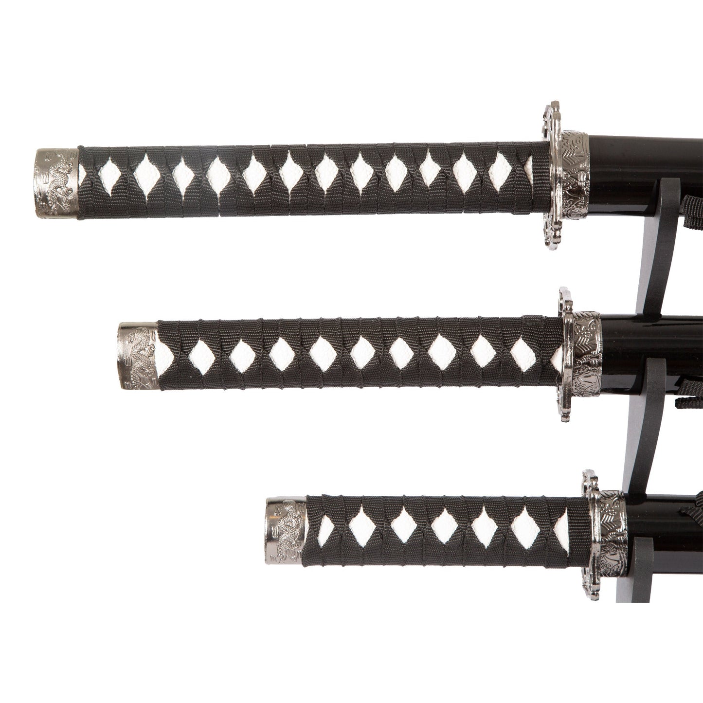 Black Dragon 3 Piece Samurai Sword Set