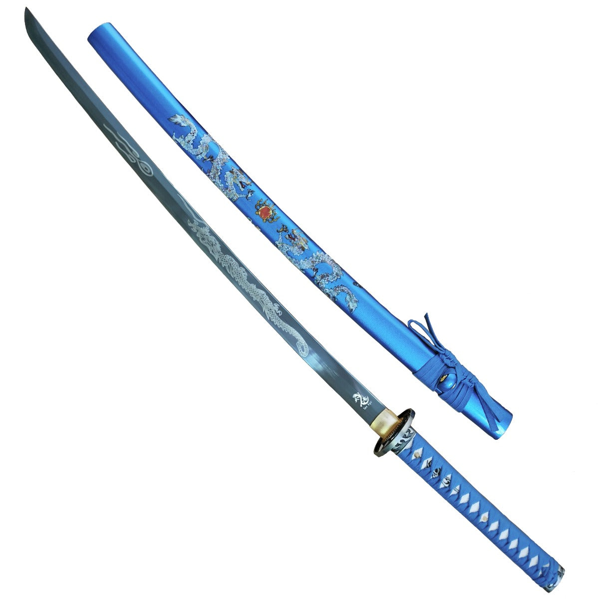 Double Dragon Samurai Sword (Blue) – Martial Arts Armory