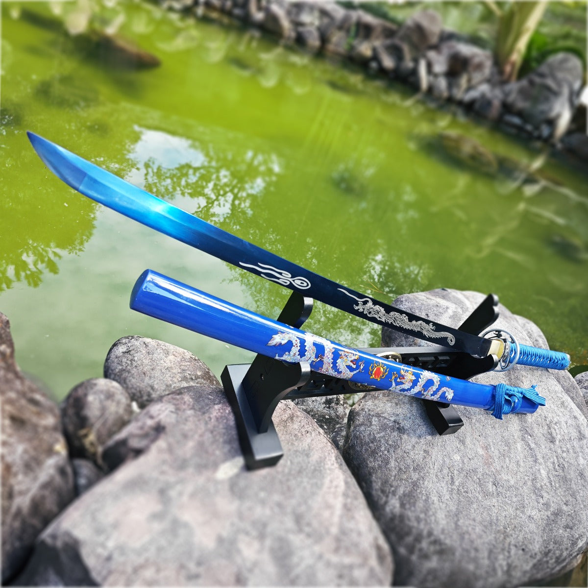 Double Dragon Samurai Sword (Blue)