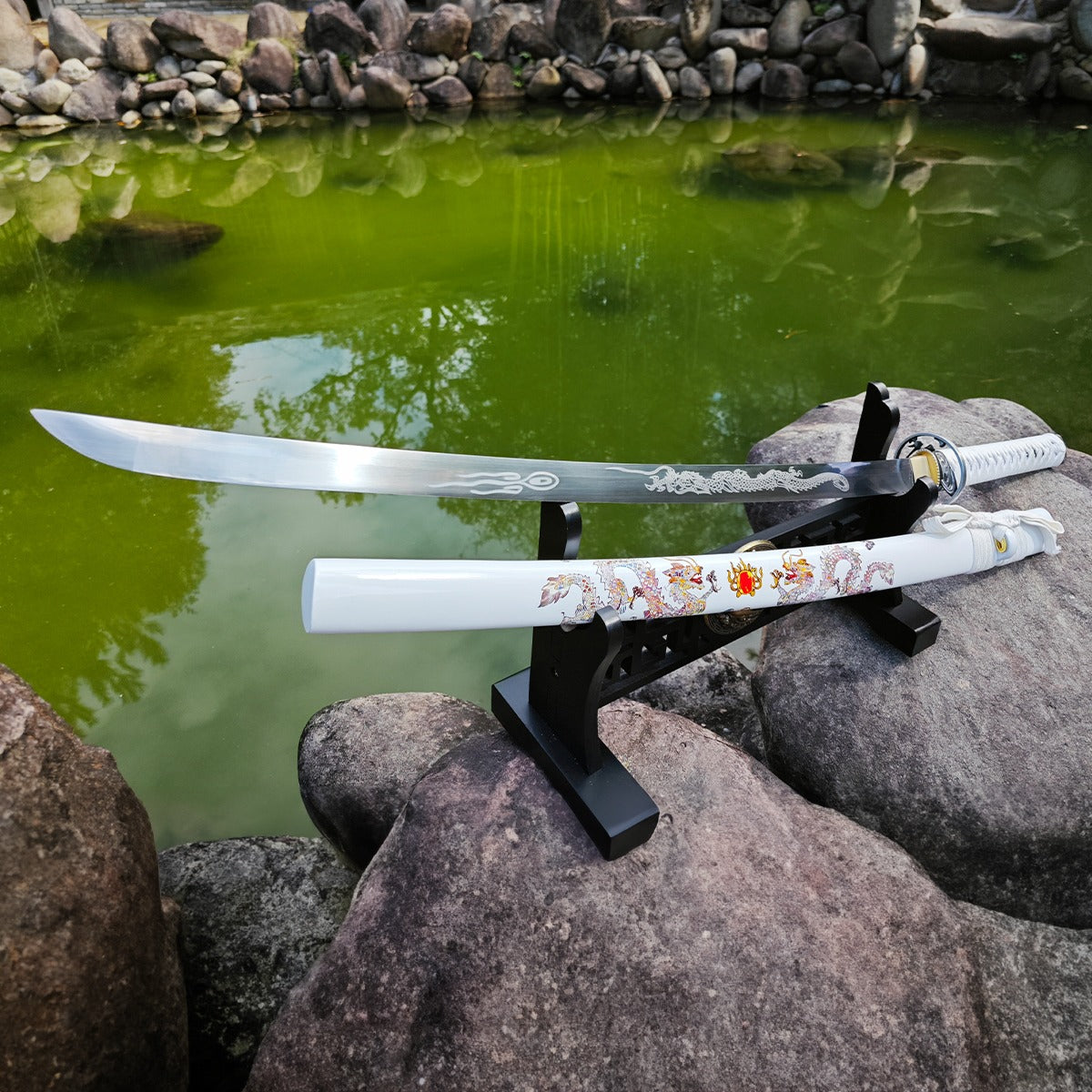 Double Dragon Samurai Sword (White)