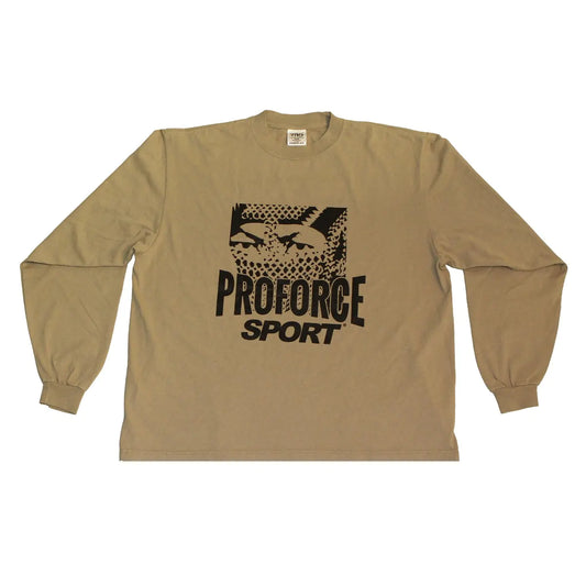 ProForce Sport Chain Link Ninja Long Sleeve T Shirt Oatmeal