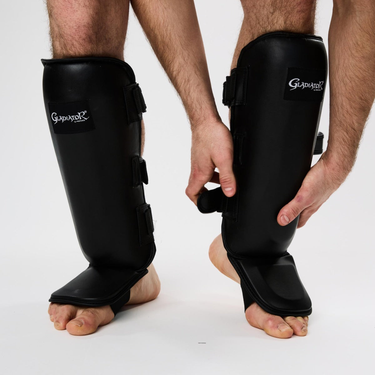 ProForce Gladiator MMA Muay Thai Shin & Instep Guard Black