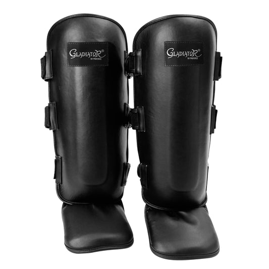 ProForce Gladiator MMA Muay Thai Shin & Instep Guard Black