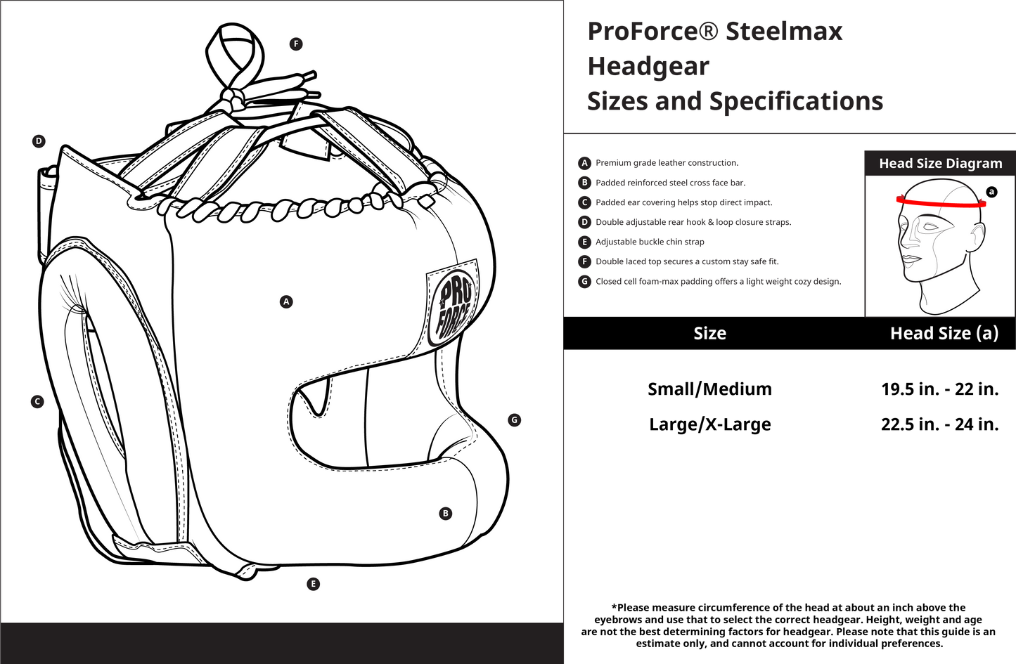 ProForce Steelmax Headgear