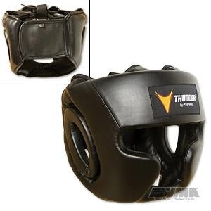 ProForce Thunder Vinyl Full-Face Boxing Headgear Black S/M