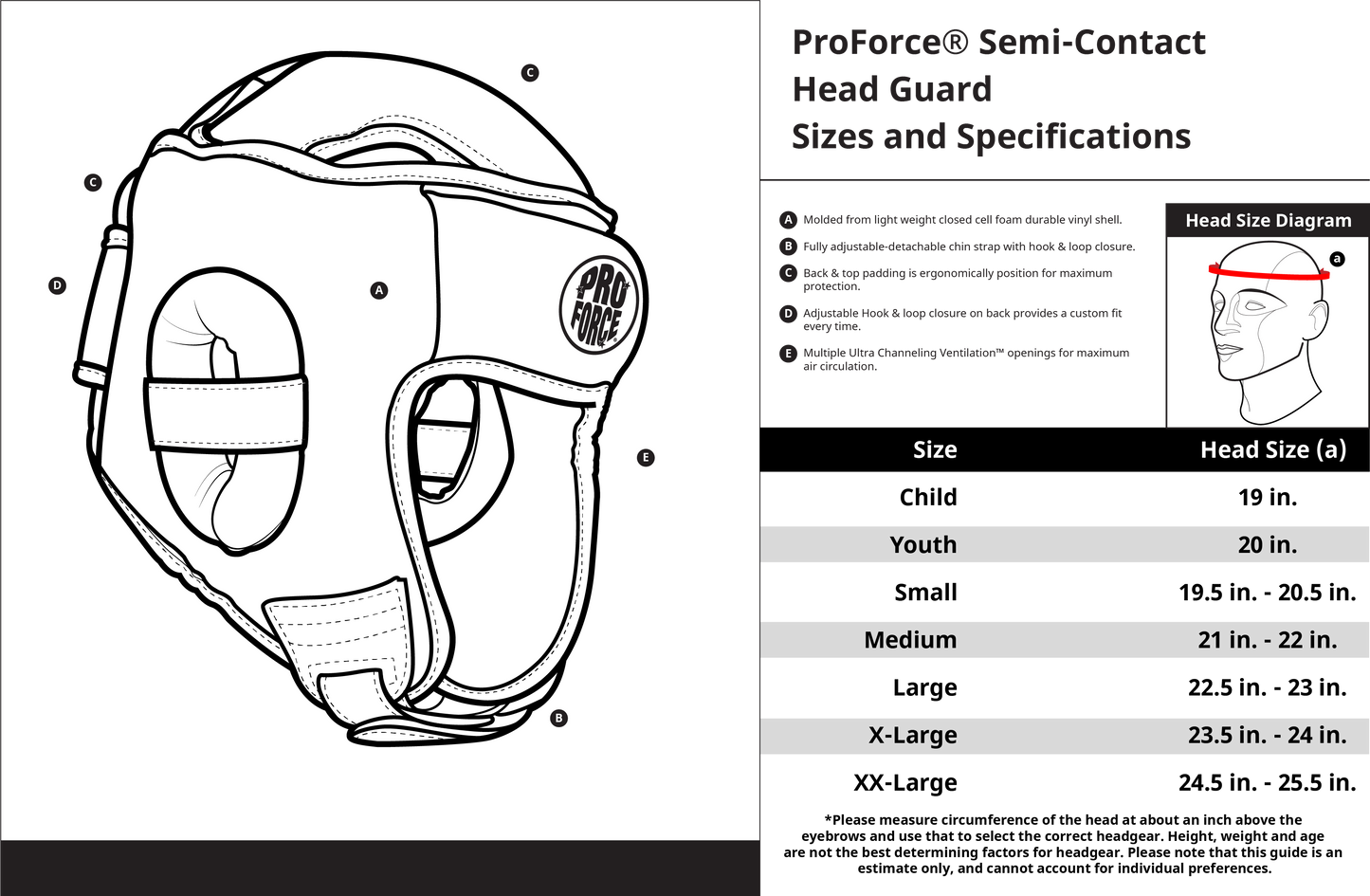 ProForce Semi-Contact Headguard