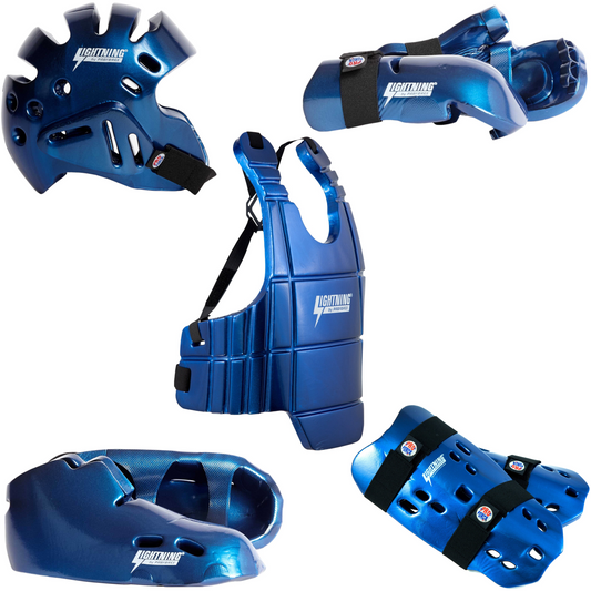 Proforce Lightening Full Sparring Gear Set - Blue