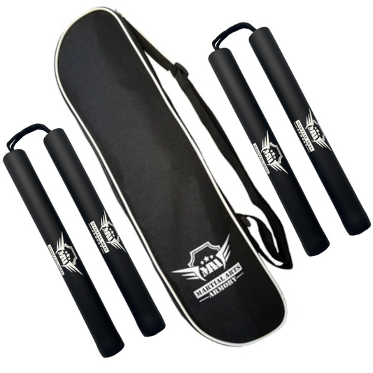 Martial Arts Nunchucks with Case Set (String)
