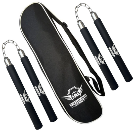 Martial Arts Nunchucks with Case Set (Chain)