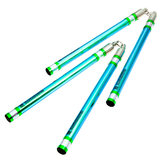 G-Force Illuminator Nunchaku Nunchucks - Green - Pair