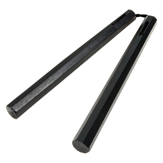 Traditional Nunchaku Octagon Nunchucks - Black