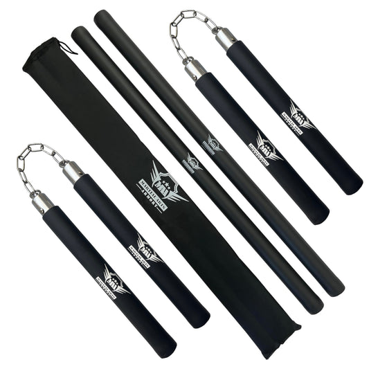Martial Arts Armory Foam Escrima and Chain Nunchuck Set
