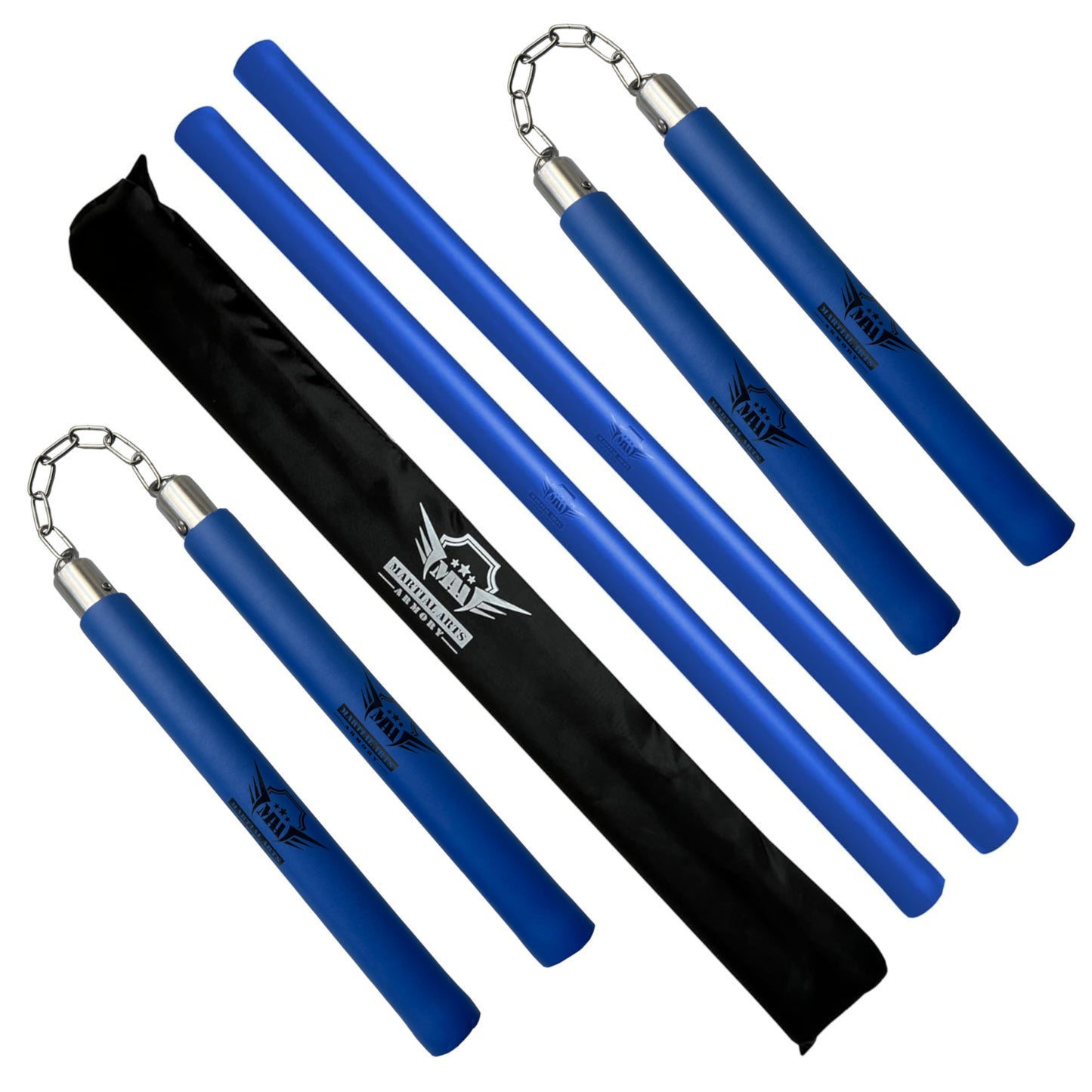 Martial Arts Armory Foam Escrima and Chain Nunchuck Set