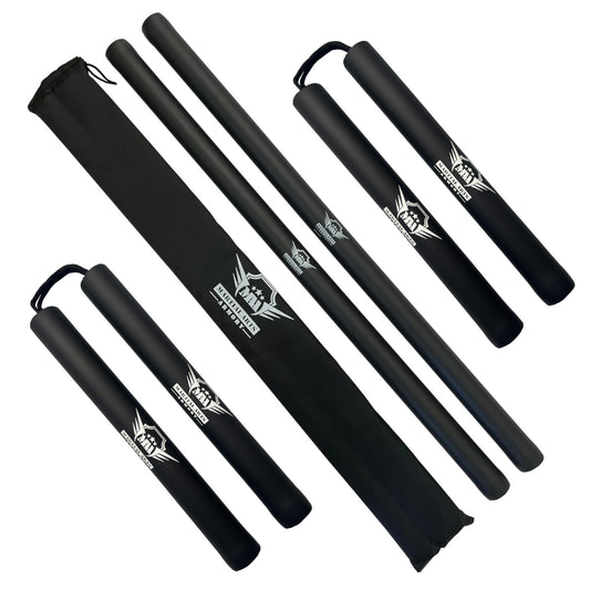 Martial Arts Armory Foam Escrima and String Nunchuck Set