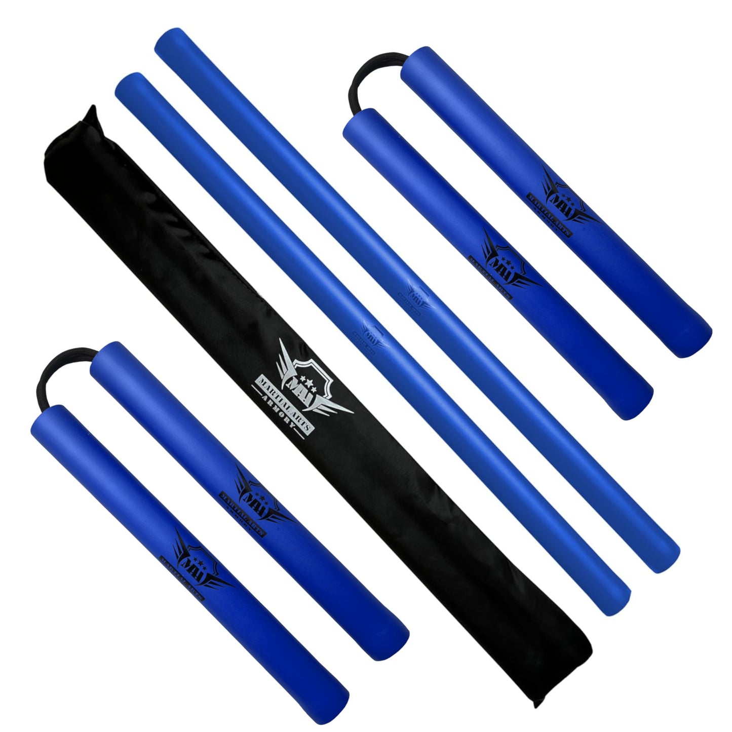 Martial Arts Armory Foam Escrima and String Nunchuck Set