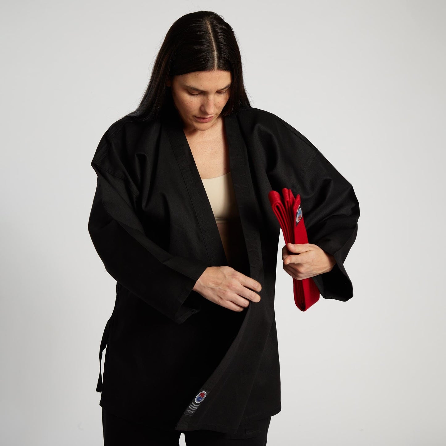 ProForce Karate Uniform (Elastic Drawstring w/Free Belt) 6 oz. 55/45 Blend